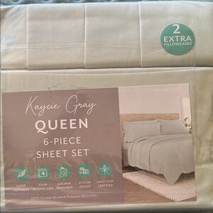 Queen 6-Piece Sheet Set - light green